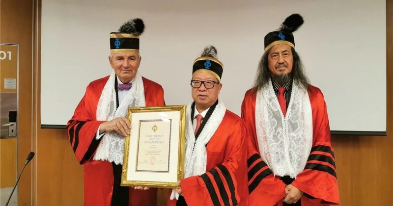 Congratulate! Mr. Yang Jincai was awarded honorary academician by the French Academy of European Sciences